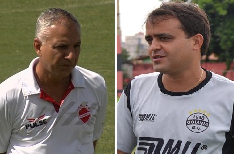 Treinadores de Vila Nova e Goiânia, Márcio Fernandes e Fabrício Carvalho