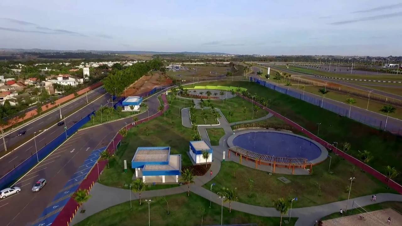 Vista a´rea do Parque Marcos Veiga Jardim, no Autódromo de Goiânia